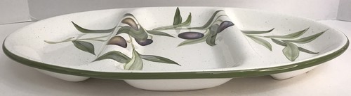 Pier 1 Sorrento piatto diviso in terracotta bianco verde viola olive - Foto 8 di 12
