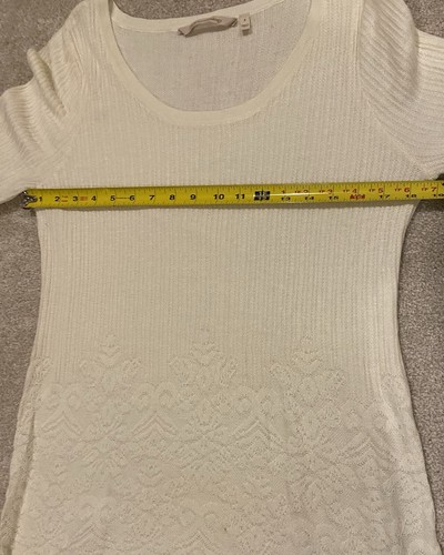 Soft Surroundings Women’s Pullover Sweater Long Sleeve Ivory Size Small - Picture 6 of 8