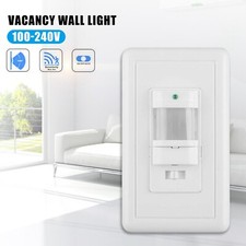 Auto On/Off PIR Infrared Occupancy Vacancy Motion Sensor Light Lamp Switch5E