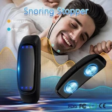 Smart Anti Snoring Device EMS Pulse Sleep Aid Portable Noise Reduction-BNIB