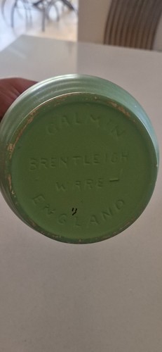 Calmin Brentleigh Ware England Turqoise Painted Vase - Picture 3 of 4