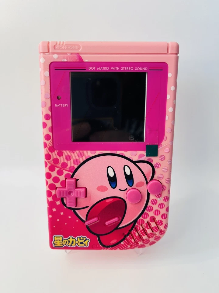 Custom Gameboy, IPS Backlit LCD Nintendo GB Kirby Game Boy Pink NEW - Image 4 of 4
