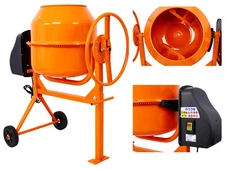 Portable Cement Mixer 5 Cu. Ft Electric Concrete Mixer Machine 650W for Mortar