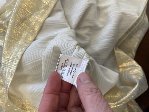 Yoins Shiny Gold Size M Long Sleeve Mini Dress Party Cocktail Vneck - Picture 15 of 15