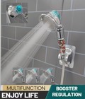 New Shower Head 3 Mode High Pressure 40% Water Saving Filters Adjustable Ionic
