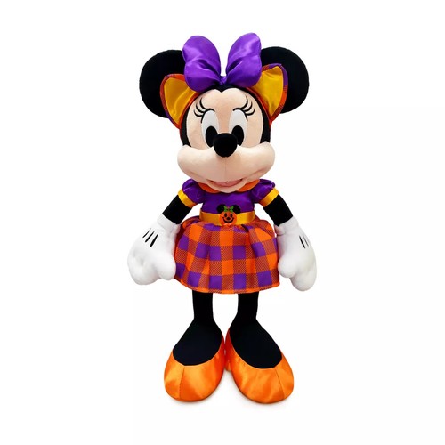 Disney Store Minnie Mouse 15 Zoll Halloween kariertes Kostüm Outfit Plüschtier Stofftier