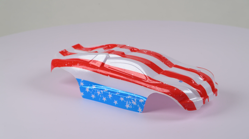 Custom Body USA Flag for Traxxas 1:16 E-Revo Truck Car Shell Cover 1/16 Mini - Video 1 of 1
