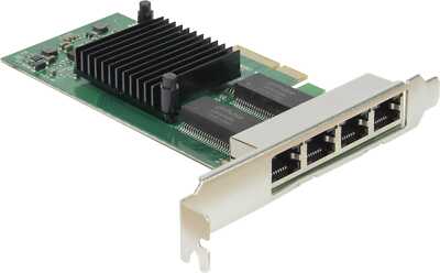 Argus PCIe x4  Quad Gigabit Adapter ST-7238 4x RJ45 10/100/1000 Chip Intel  i350