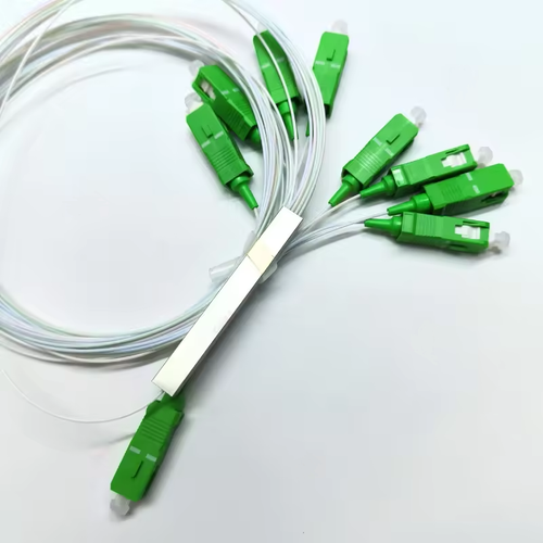 10pcs 1X4 PLC Faseroptischer Splitter 0.9mm Stahlrohr 1m FTTH optischer Stecker - 第 3/10 張圖片