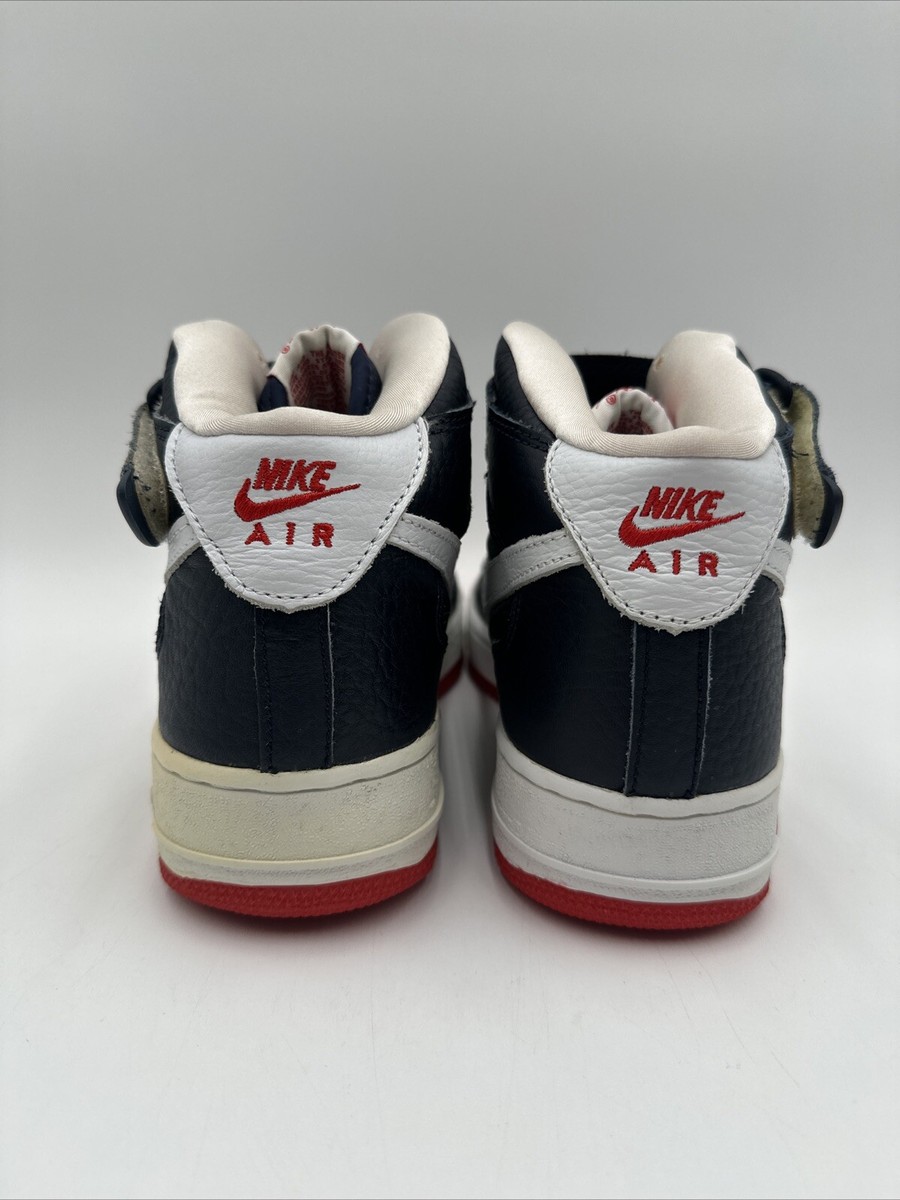 Nike Air Force 1 Sc Mid Blue Red White USA 2000 Size 8.5 Nike Air Force 1 Sc Mid Blue Red White USA 2000 Size 8.5