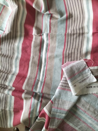 Elsworth by Romo multi striped Unused Linen Fabric 140cm W X 185cm L - Picture 4 of 4