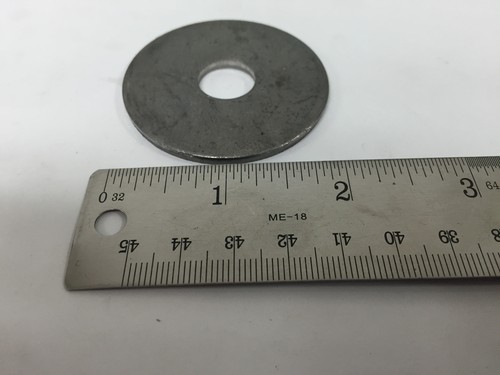 (5 PACK) Black-Oxide Steel Oversized Flat Washer 92140A120X - Bild 4 von 4