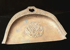 vintage silent butler crumb catcher Flowers Metal Unique Tray Decor