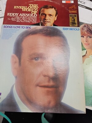 The Everlovin' World Of Eddy Arnold Vintage Vinyl LP Record  From 1968 Lot Of 2 