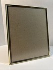 Vintage 8x10 Gold-Plated Engraved Metal Picture Frame – Ornate Antique Style