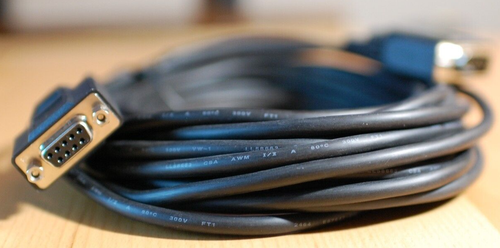C2G 25ft DB9 M/F Extension Cable - Black - Picture 2 of 6