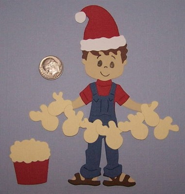 1 Valentine Boy Premade PAPER Die Cuts Scrapbook /& Card Making