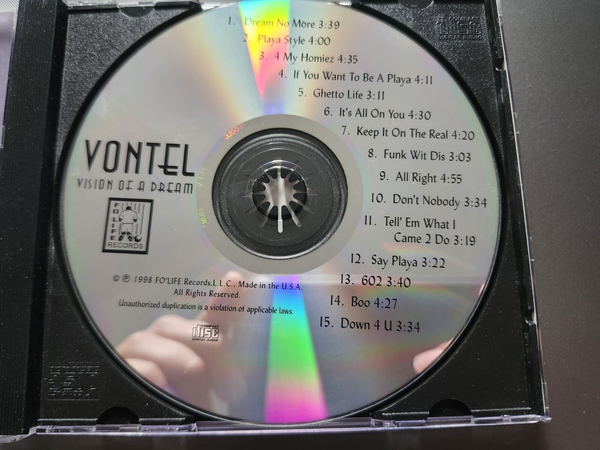 Vontel ‎– Vision Of A Dream cd 647040602025 Roger Troutman