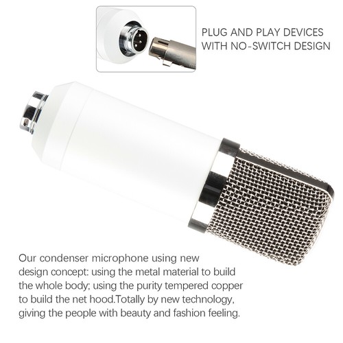 Kit Registrazione Completo Home Studio Mixer Microfono Condensatore per Musica Podcast - Foto 11 di 12