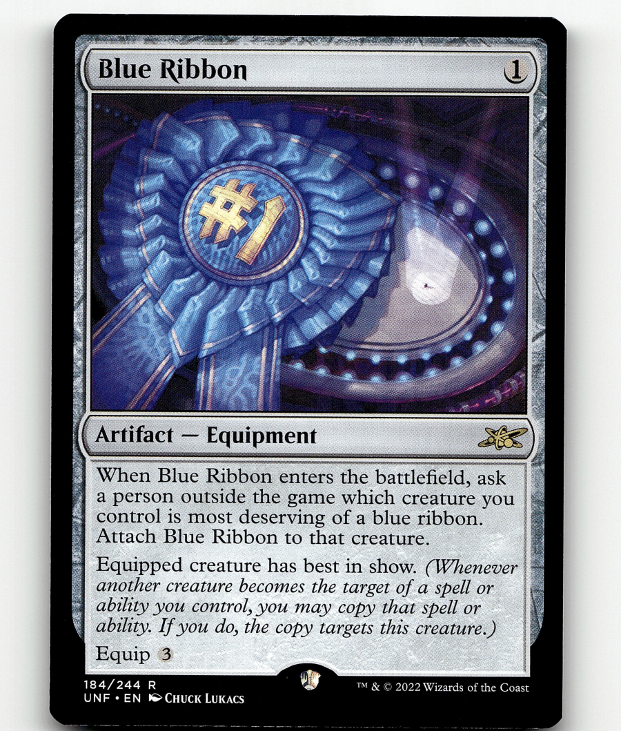 mtg unfinity valuable cards Rare How Is This a Par Three?! #335 [Galaxy Foils] MTG Unfinity Blue Ribbon 184