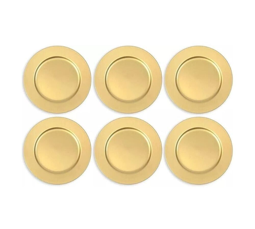 Set 6 Sottopiatti Natalizi Colore Oro Sotto Piatto Natalizio Decorazioni Natale - Foto 2 di 9