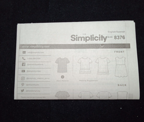 SIMPLICITY UNCUT Pattern Hacking 8376 Misses Size XXS-XXL Pullover Knit Top - Picture 3 of 7
