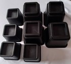Set of 8 New Bed Furniture Risers Lifters Heavy Black Plastic 3 Sizes 3,5,8 In