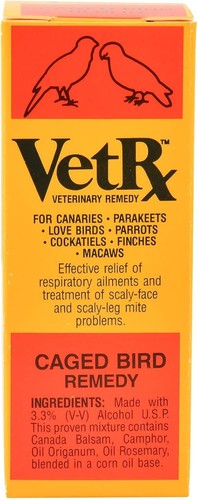 Vet Rx - 2 oz Liquid Treatment for Bird Respiratory Ailments - Aromatic Relief - Picture 2 of 2