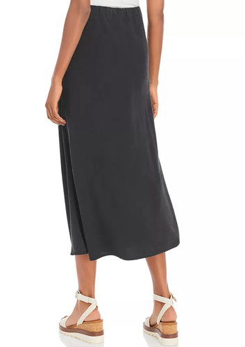 145 $ NEU CLOTH & STONE Gr. XS The Bias Midirock zum Überziehen schwarz - Bild 4 von 4
