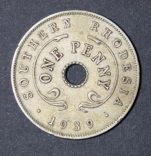 Southern Rhodesia 1939 Penny - George VI - Nice Condition