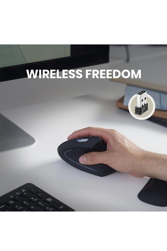 Perixx PERIMICE-713 Wireless Ergonomic Vertical Mouse - 800/1200/1600 DPI - @BI - Picture 5 of 6