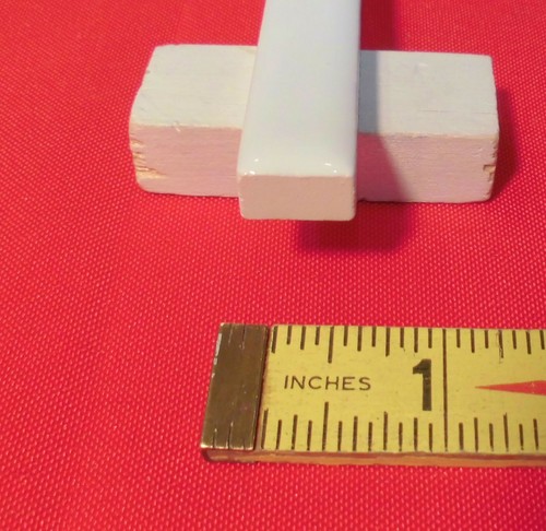 1 pc. Glossy Arctic White by Daltile: Ceramic Tile Liner - Sizzle: 1/2" X 6" NEW - Picture 7 of 12