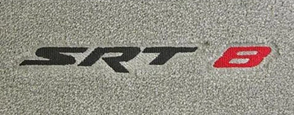 2005-2008 Jeep Grand Cherokee SRT 8 - серый ковер передние коврики с логотипом - Изображение 4 из 4