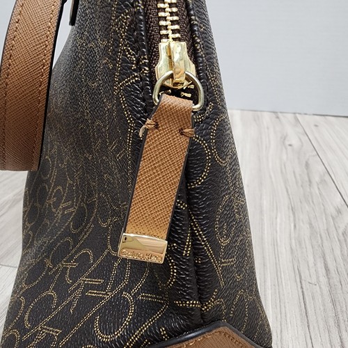 Calvin Klein Handbag Brown with Logo - Picture 9 of 15