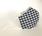 Face Mask 3 Layers *Gingham* washable Australia made with filter pocket