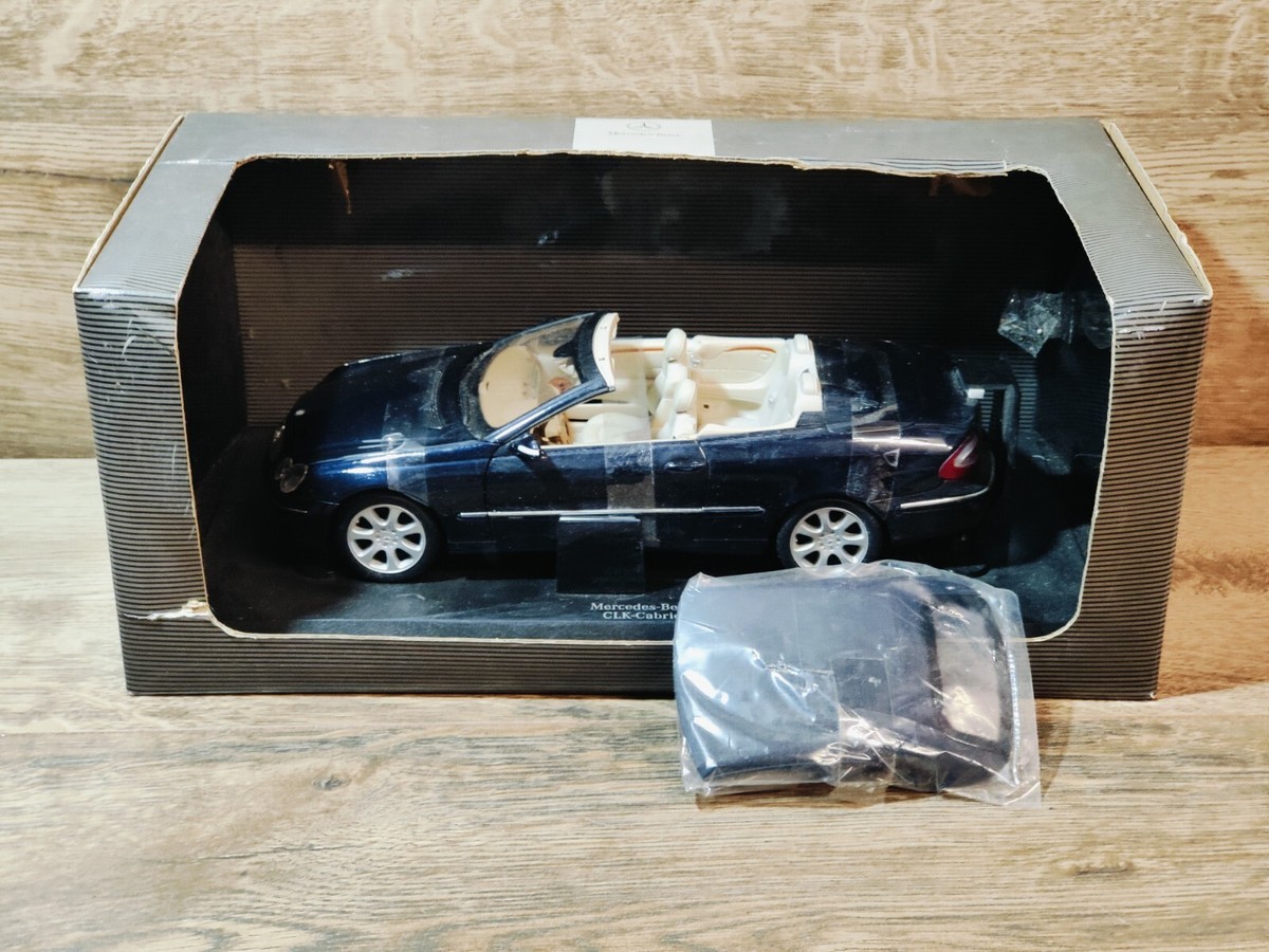 Kyosho Mercedes Benz CLK 500 Cabrio 1:18 Blue | eBay UK