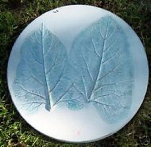 Leaf stepping stone mold plaster concrete reusable mould
