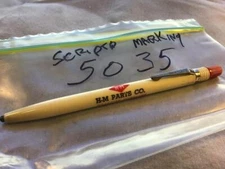 #5035 Scripto marking pencil advertising H-M tractor parts