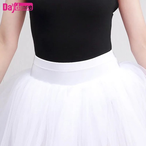 1pcs Ballerina Long Skirt Ballet Women White Tutu Ballet Skirt Lyrical - Picture 5 of 6