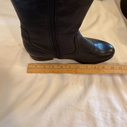Remonte Women's Smooth Faux Leather Tall Boot Black 8 US/39 EU Lambswool Inner - Picture 16 of 21