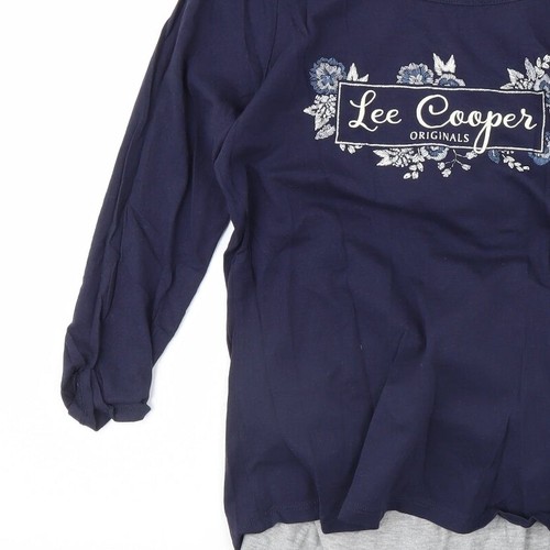 Lee Cooper Womens Blue Polyester Blend Blouse Size 8 - Picture 9 of 12