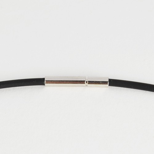Grevenkämper Halskette Swarovski Kristall Silber Rechteck grau Black Diamond - Bild 7 von 8