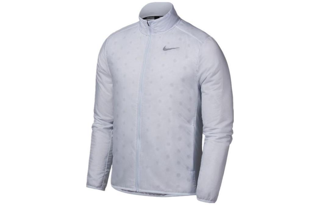 Повседневная спортивная хлопчатобумажная куртка Nike с воротником-стойкой и застежкой-молнией