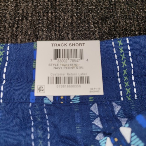 Style & Co Women's Pull-On Mid-Rise Striped Track Shorts Blue Large - Picture 4 of 11