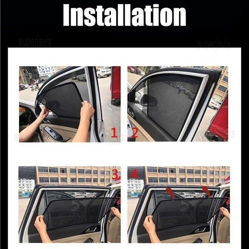 Magnetic Window Sunshade For Honda Civic Hatchback Mesh Windshield Frame Curtain - Picture 13 of 14