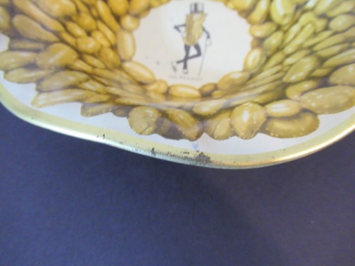 Set 5 Vintage Mr PEANUT Planters Peanuts Tin Metal Snack Nut Dish Bowls - Picture 4 of 12
