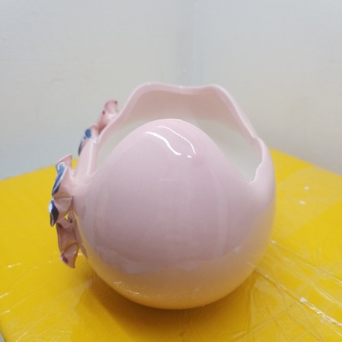 Pink Flower Ceramic Flower Planting Pot Succulent Planter Garden - Picture 8 of 11