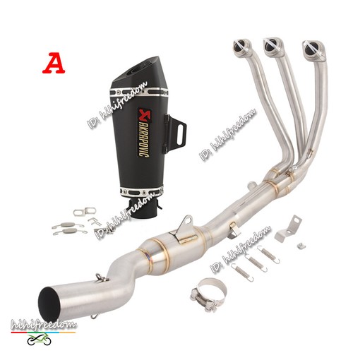 675SR para CF-Moto 2024 2025 sistema de escape completo cabezal tubo medio punta silenciador 51 mm - Imagen 3 de 13