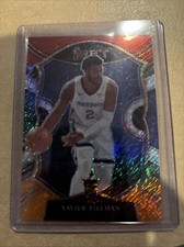 2020-21 Panini Select - Concourse Red White Orange Shimmer Prizm #95 Xavier...