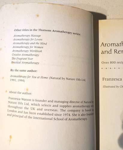 Libro guía de mezclas y recetas de aromaterapia medicina en el hogar 1995 - Imagen 5 de 14